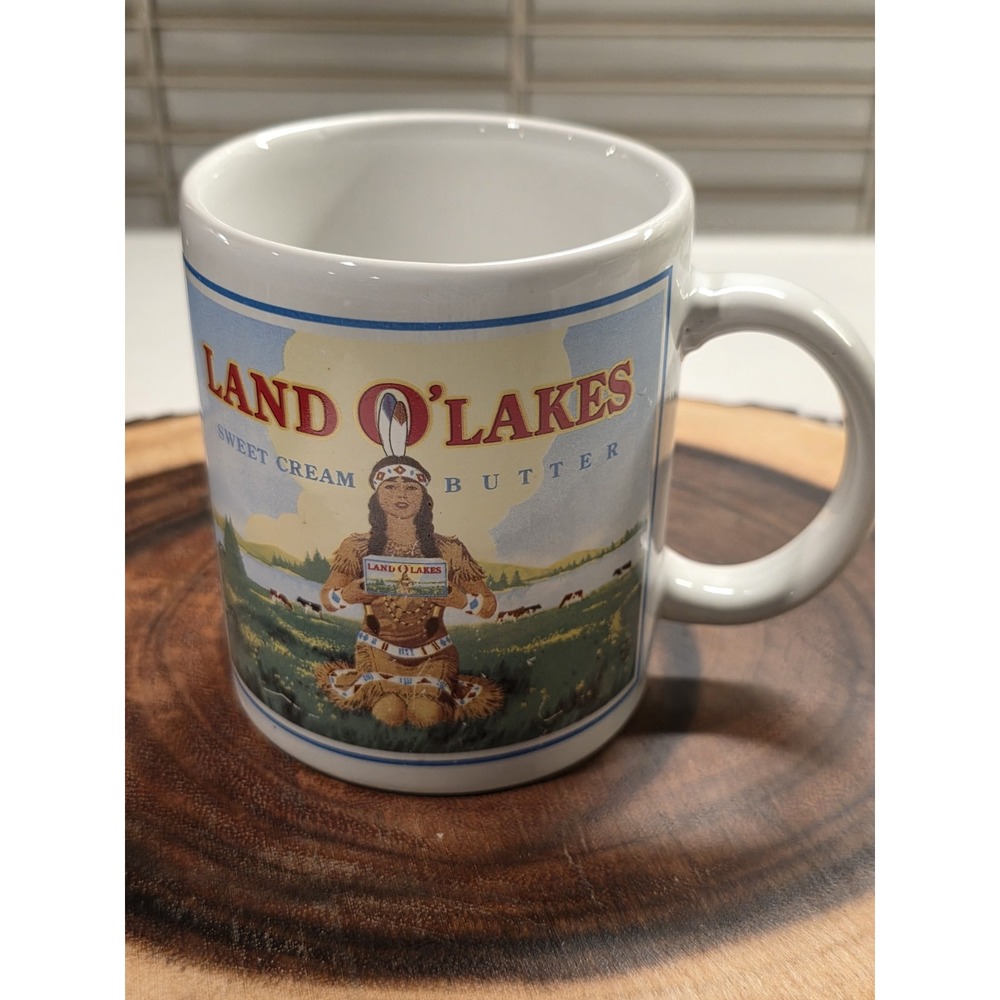 Land O` Lakes Ceramic Mug Sweet Cream Butter Advertising Collectible Vintage